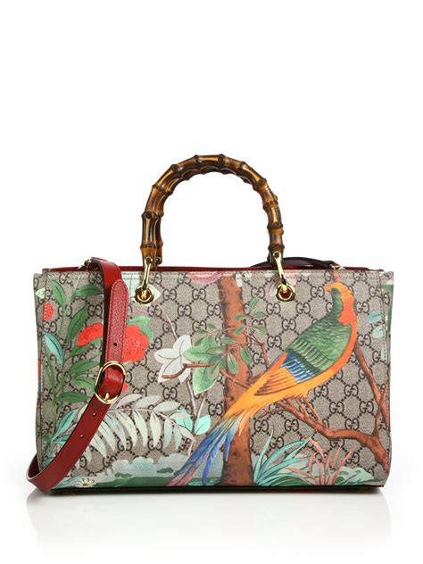 gucci bamboo tote|Gucci tote with bamboo handles.